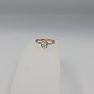 ANILLO ANILLITO C CIRCONIAS 14K 7 TALLA 2 GR (NUEVO)