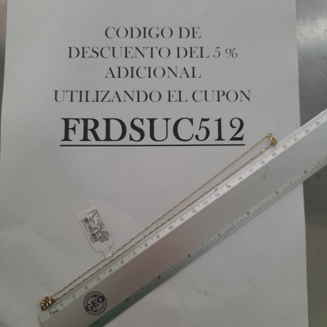 CADENA ORO 14 K 1,00 GRMS (SEMINUEVO)