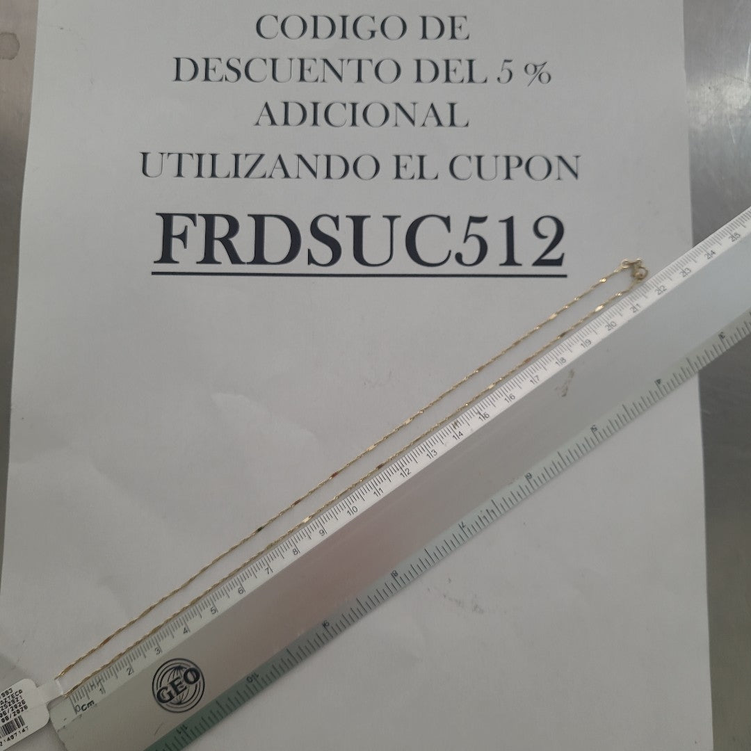 CADENA ORO 10 K 0,80 GRMS (SEMINUEVO)
