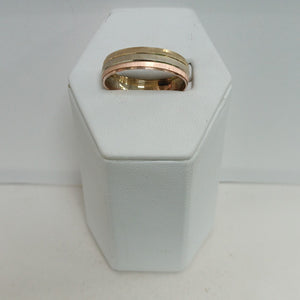 ARGOLLA ORO COMBINADO 14 K 2,60 GRMS (SEMINUEVO)