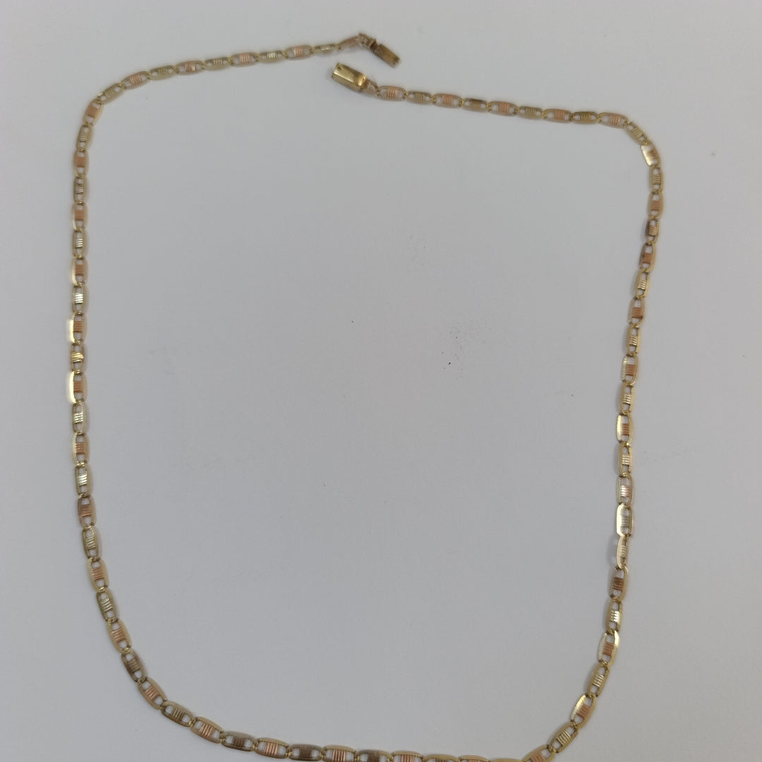 CADENA ORO COMBINADO 10 K 5.7 GRMS (SEMINUEVO)