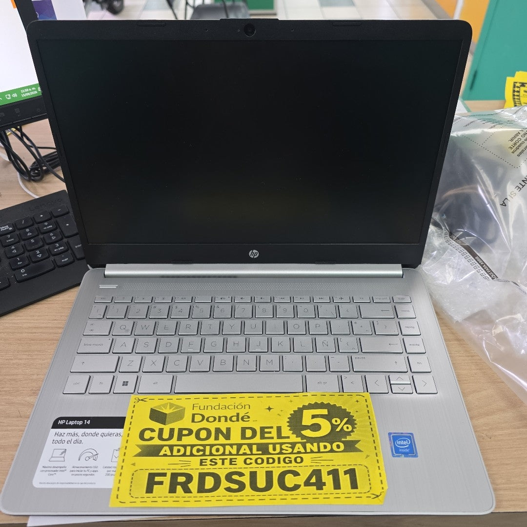 LAPTOP HP 14-DQ0531LA (2024) 128 GB SSD 4 GB RAM (SEMINUEVO)