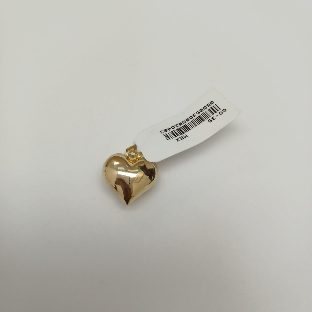 DIJE TEJIDO CORAZON LISO 14K 1.2 GR (NUEVO)