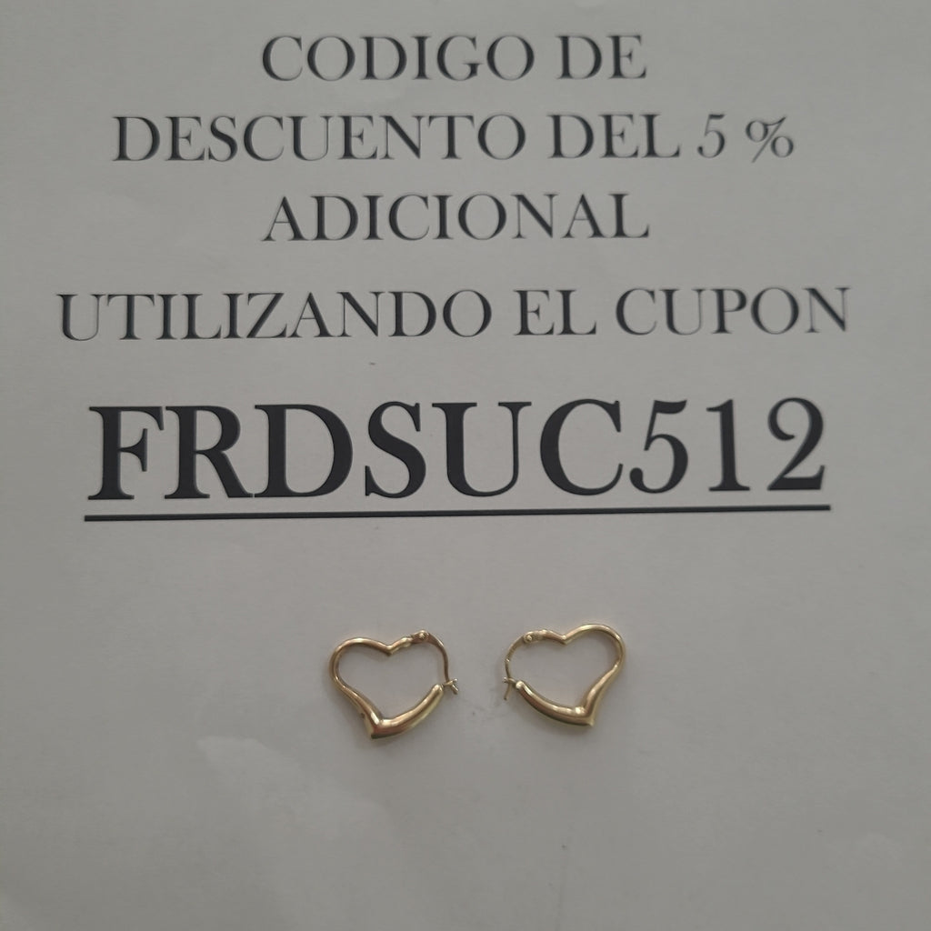ARETES PAR ORO 10 K 3 GRMS (SEMINUEVO)