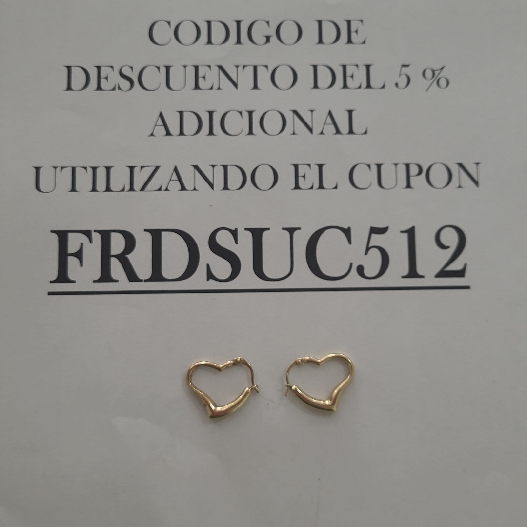 ARETES PAR ORO 10 K 3 GRMS (SEMINUEVO)