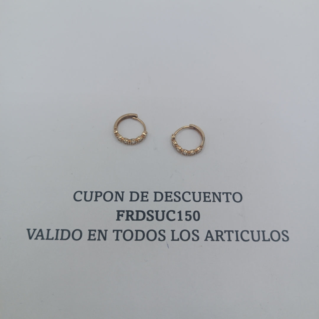 ARETES PAR ORO 10 K 1,50 GRMS (SEMINUEVO)