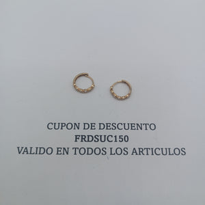 ARETES PAR ORO 10 K 1,50 GRMS (SEMINUEVO)