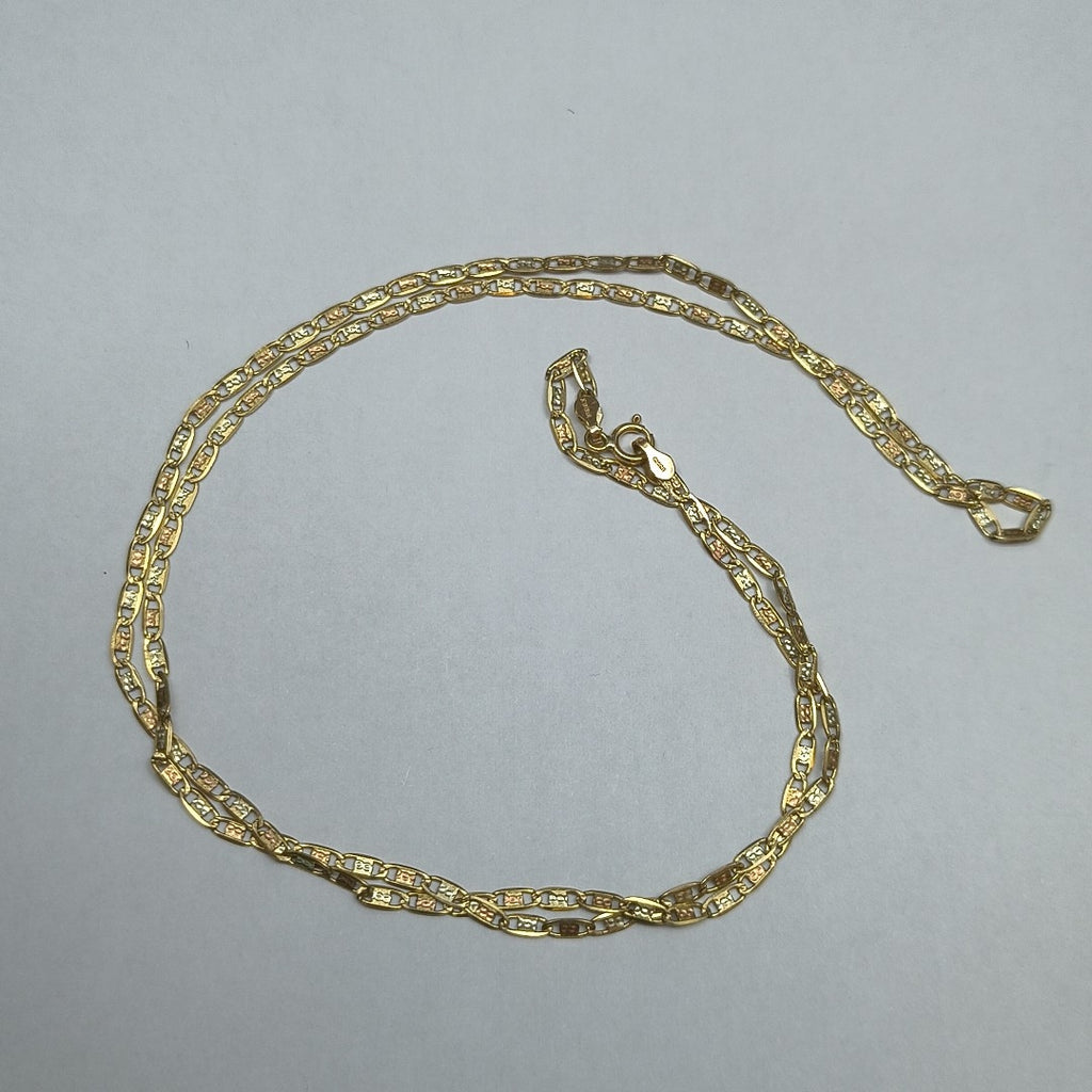 CADENA ORO COMBINADO 10 K 2.6 GRMS (SEMINUEVO)