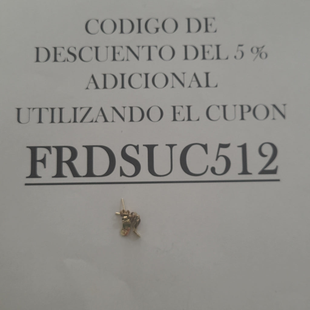 ARETES PAR ORO 10 K 1.2 GRMS (SEMINUEVO)