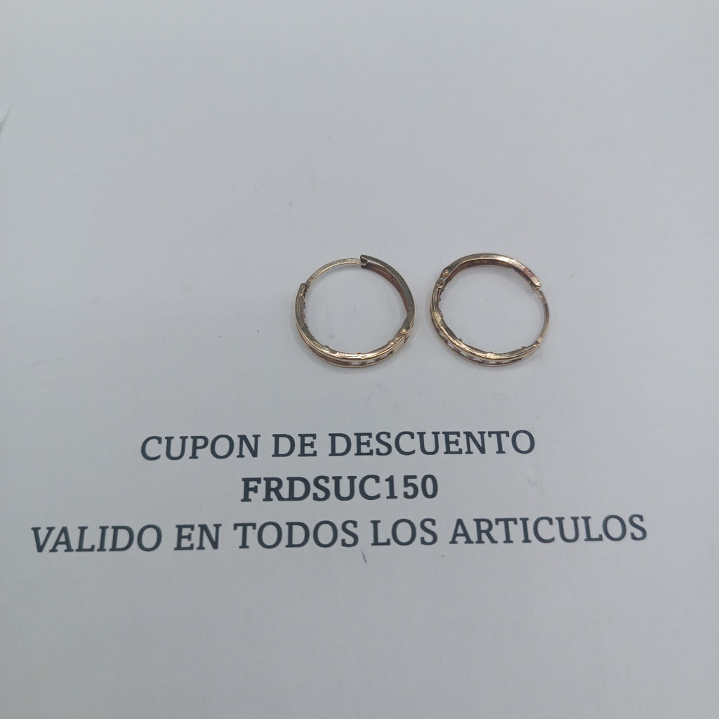 ARETES PAR ORO 10 K 1,90 GRMS (SEMINUEVO)