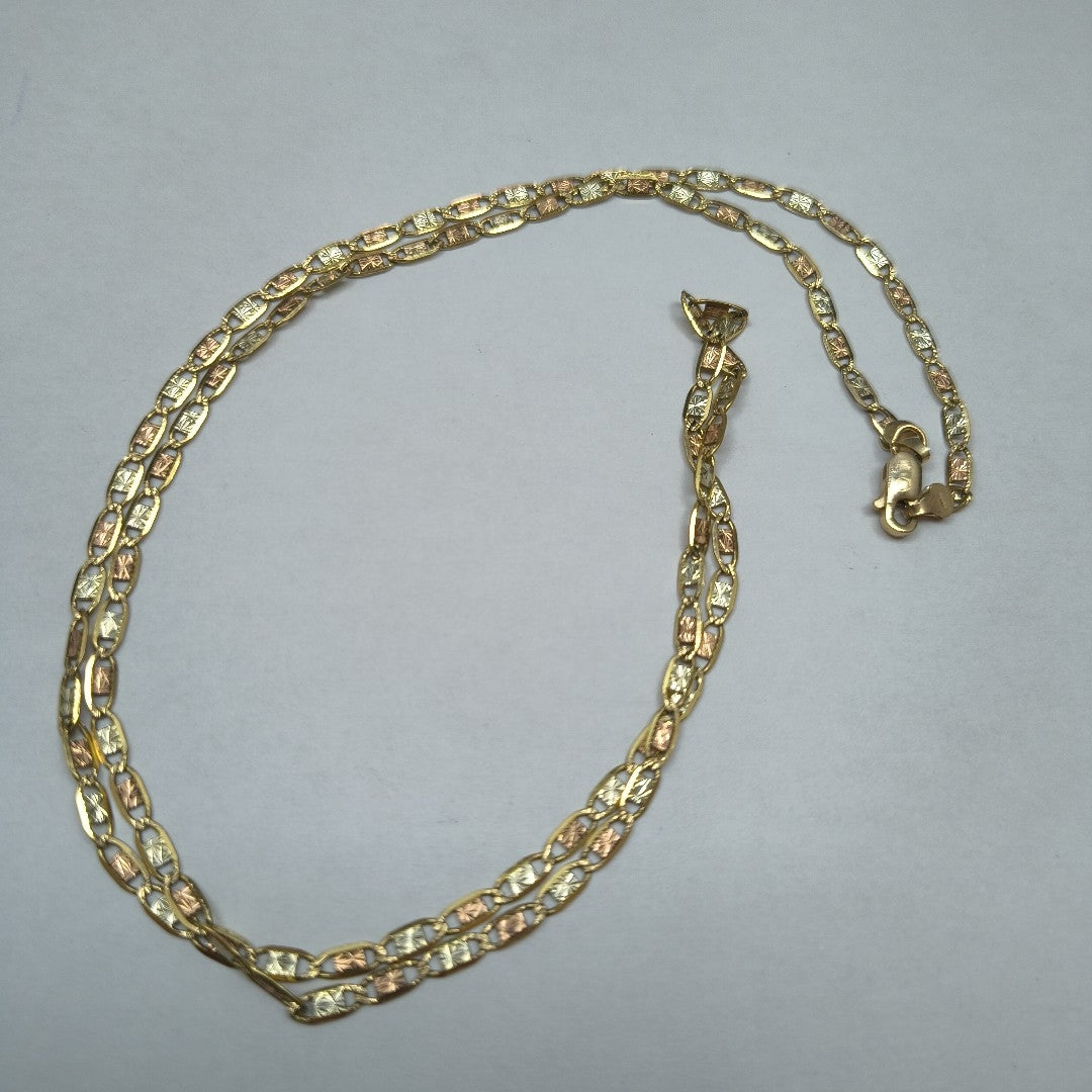 CADENA ORO COMBINADO 8 K 6.9 GRMS (SEMINUEVO)