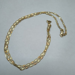 CADENA ORO COMBINADO 8 K 6.9 GRMS (SEMINUEVO)