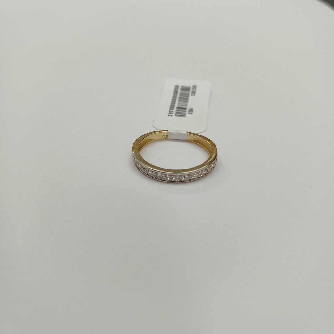 ANILLO ANILLITO C CIRCONIAS 14K 7 TALLA 2.1 GR (NUEVO)