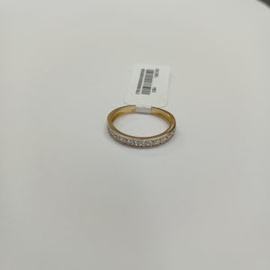 ANILLO ANILLITO C CIRCONIAS 14K 7 TALLA 2.1 GR (NUEVO)