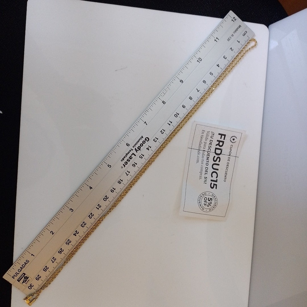 CADENA ORO 14 K 3.5 GRMS (SEMINUEVO)