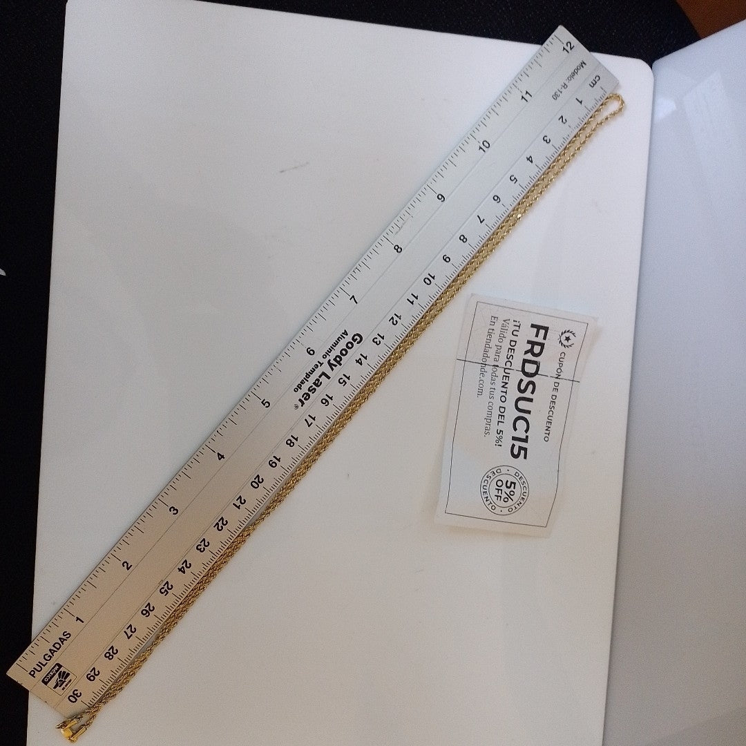 CADENA ORO 14 K 3.5 GRMS (SEMINUEVO)