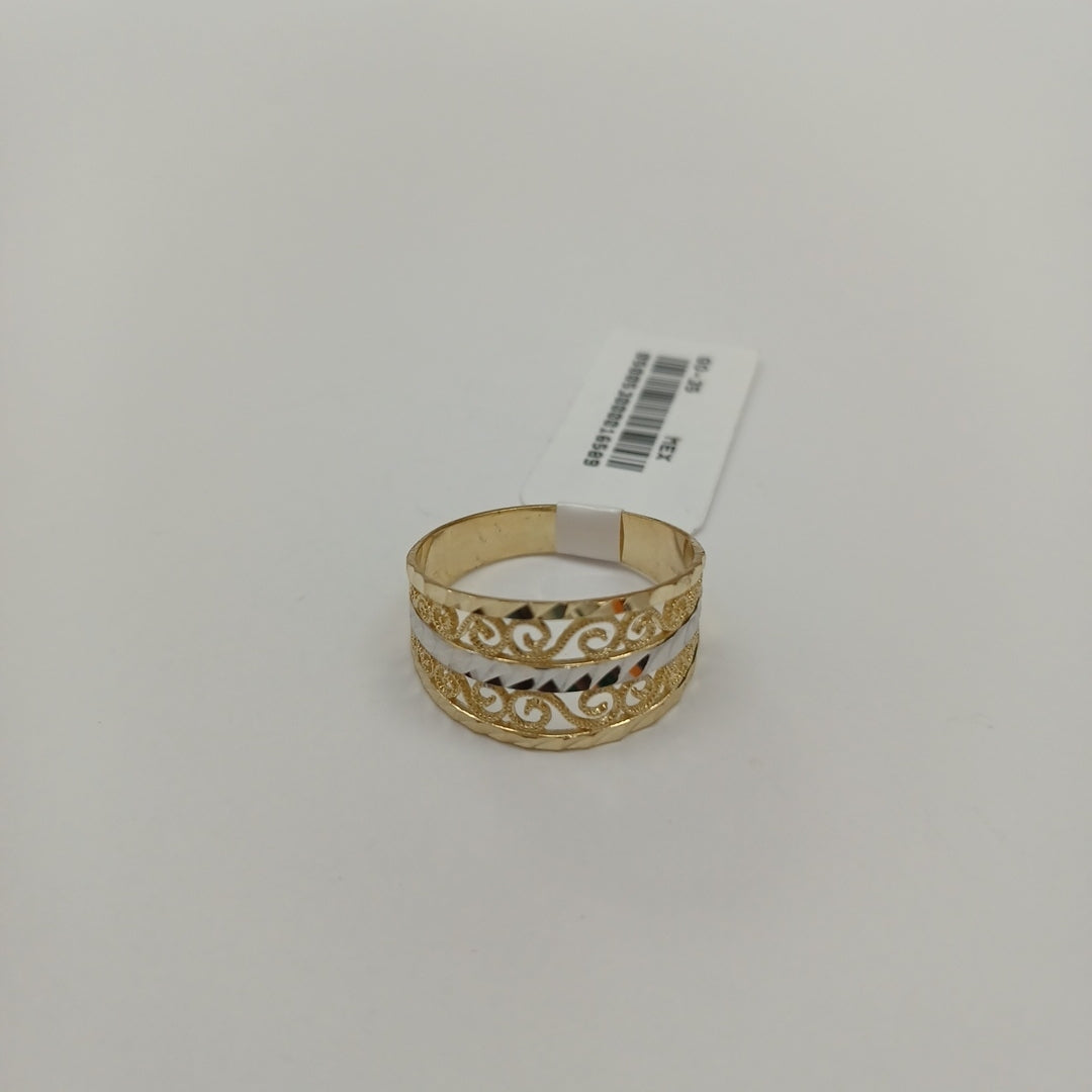 ANILLOS TIPO FILIGRANA 14K TALLA 8.5 2.8 GR (NUEVO)