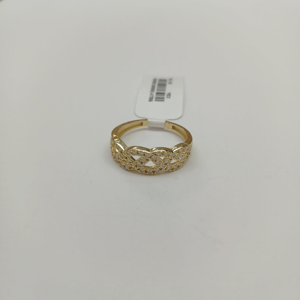 ANILLOS C CIRCONIAS 14K TALLA 8 2.6 GR (NUEVO)