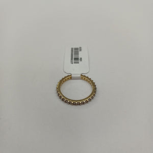 ANILLO ANILLITO CHURUMBELA C CIRCONIAS 14K 6.5 TALLA 1.9 GR (NUEVO)
