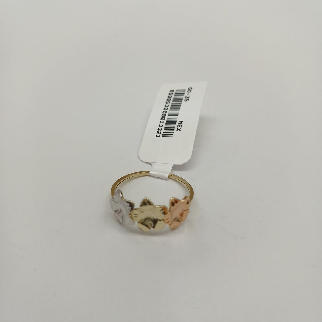 ANILLOS ANILLITO FIG FLORES 10K TALLA 7 1.3 GR (NUEVO)