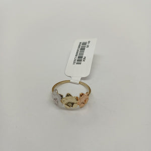 ANILLOS ANILLITO FIG FLORES 10K TALLA 7 1.3 GR (NUEVO)