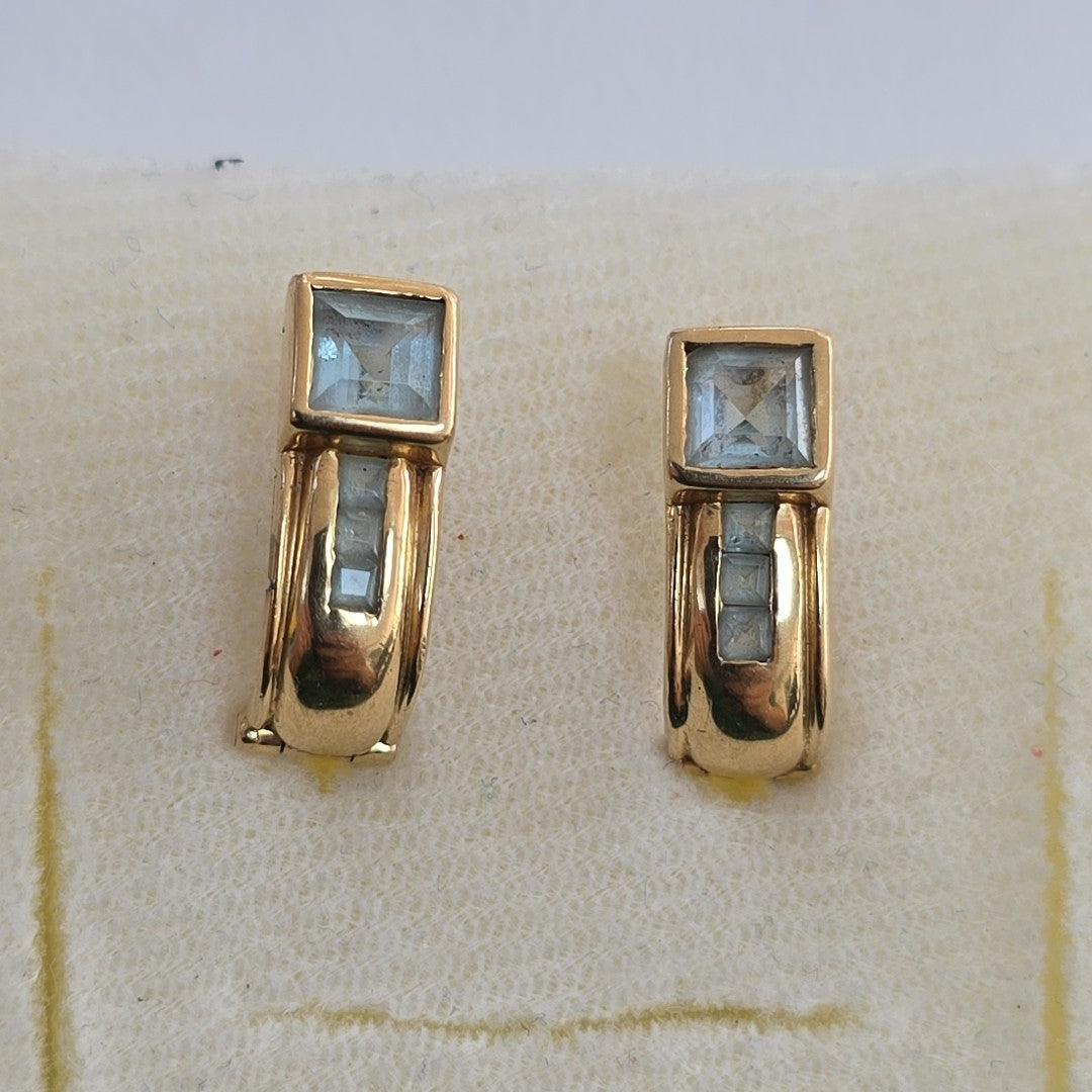 ARETES PAR ORO 14 K 5.9 GRMS (SEMINUEVO)