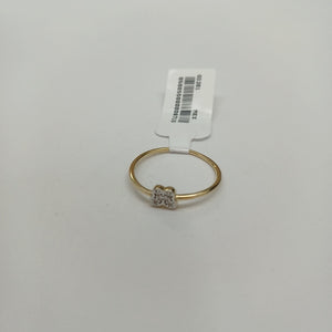 ANILLO ANILLITO MARIPOSA C CIRCONIAS 14K 9 TALLA 1.1 GR (NUEVO)