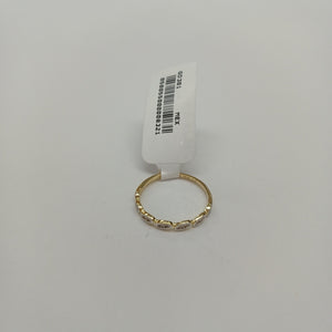 ANILLO ANILLITO FIG C CIRCONIAS 14K 6.5 TALLA 1.1 GR (NUEVO)