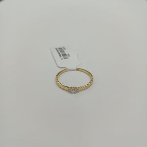 ANILLO ANILLITO C CIRCONIAS 14K 8 TALLA 1 GR (NUEVO)