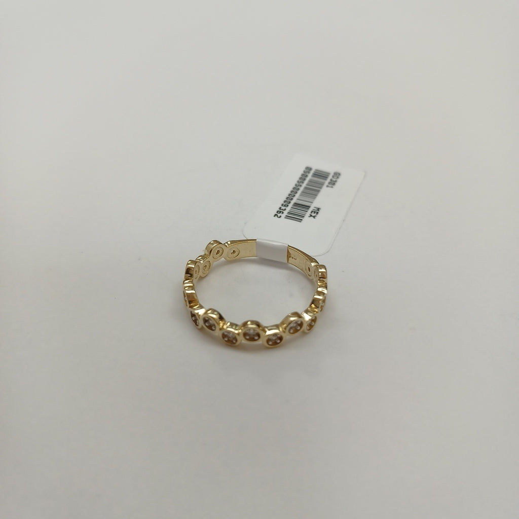 ANILLO ANILLITO C CIRCONIAS 14K 7.5 TALLA 2.3 GR (NUEVO)