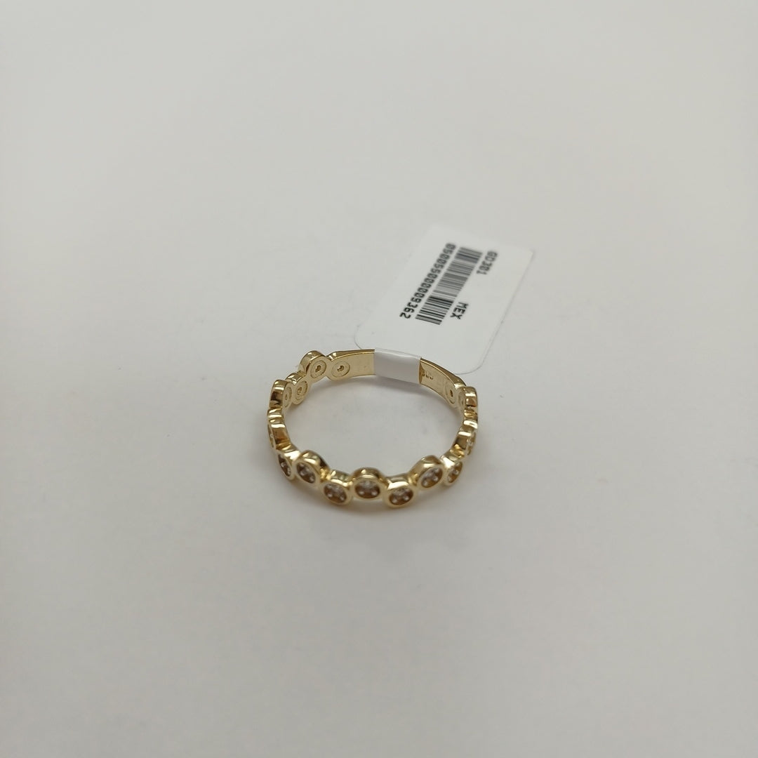 ANILLO ANILLITO C CIRCONIAS 14K 7.5 TALLA 2.3 GR (NUEVO)