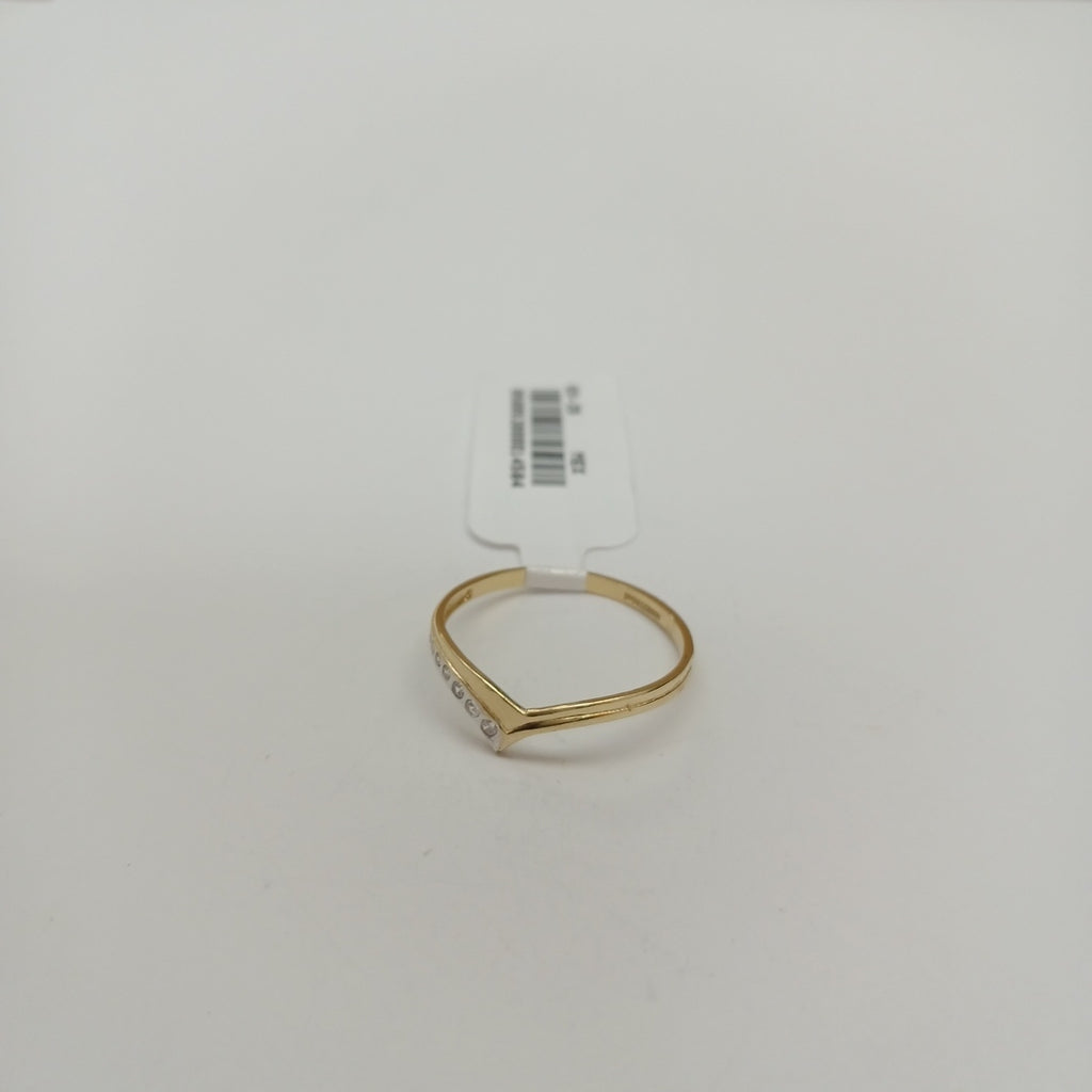 ANILLOS C CIRCONIAS 14K TALLA 8 1 GR (NUEVO)