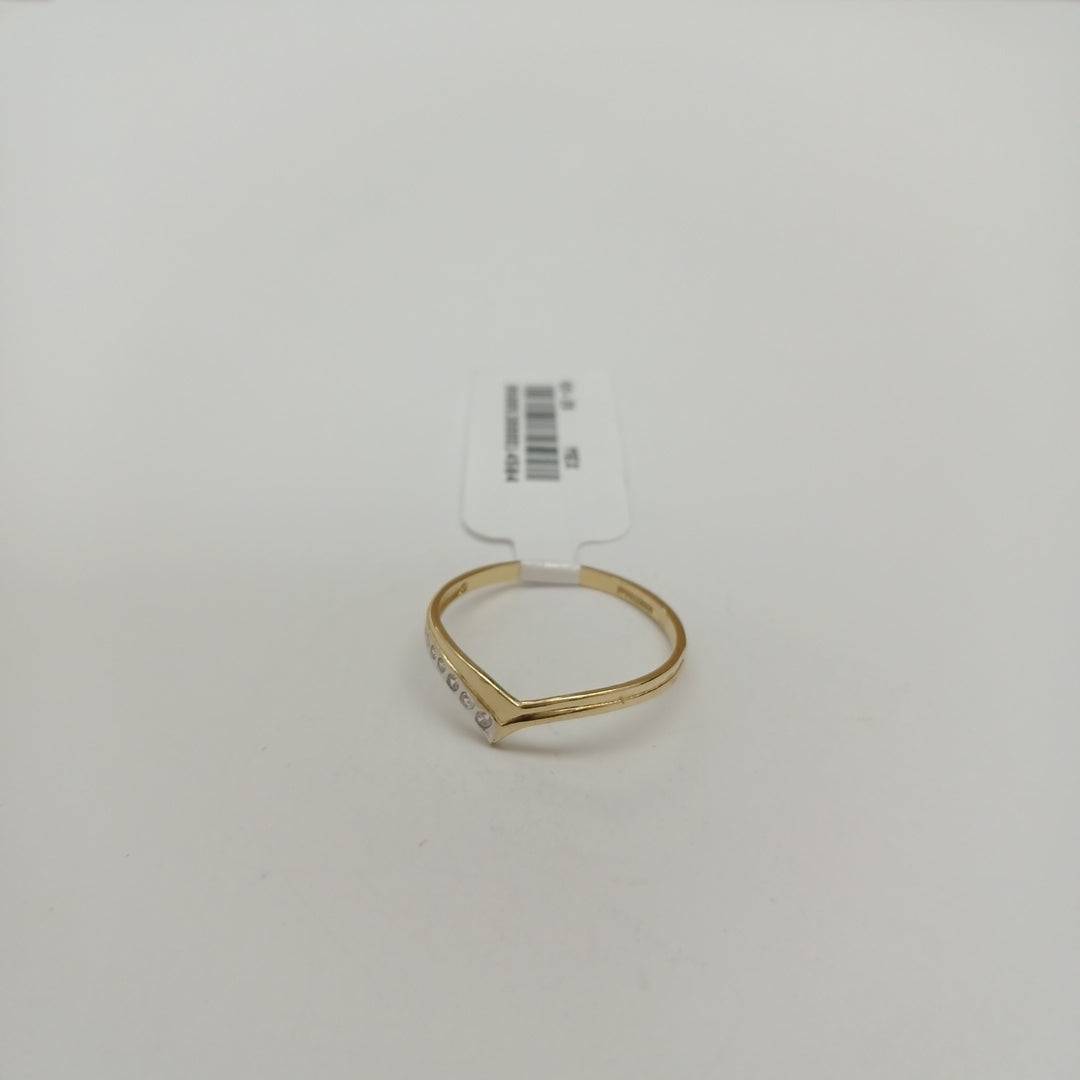 ANILLOS C CIRCONIAS 14K TALLA 8 1 GR (NUEVO)