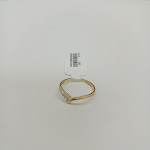 ANILLOS C CIRCONIAS 14K TALLA 8 1 GR (NUEVO)