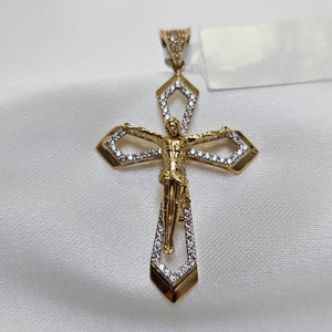 CRUCIFIJO ORO 14 K 4.4 GRMS (SEMINUEVO)