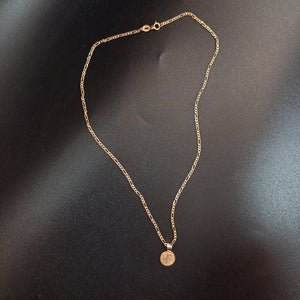 CADENA, MEDALLA RELIGIOSA ORO 10 K 3 GRMS (SEMINUEVO)