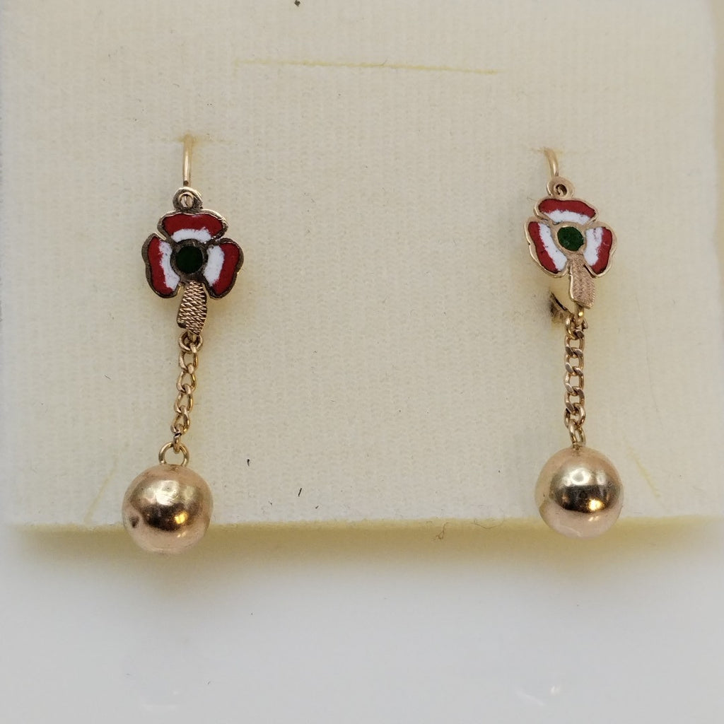 ARETES PAR ORO 8 K 3.2 GRMS (SEMINUEVO)