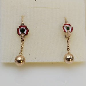 ARETES PAR ORO 8 K 3.2 GRMS (SEMINUEVO)