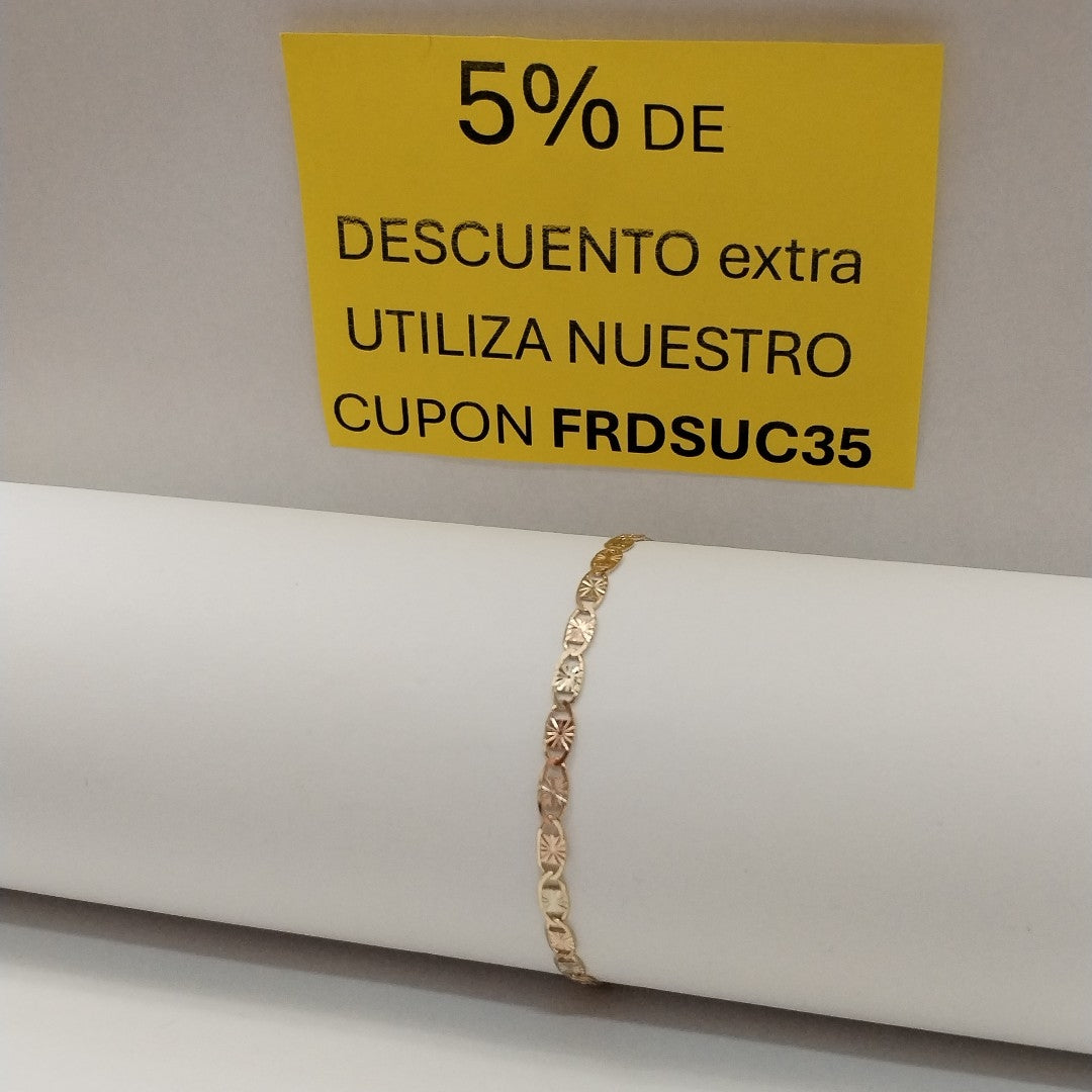 PULSERA GUCHI 14K 18 CM 3.1 GR (NUEVO)