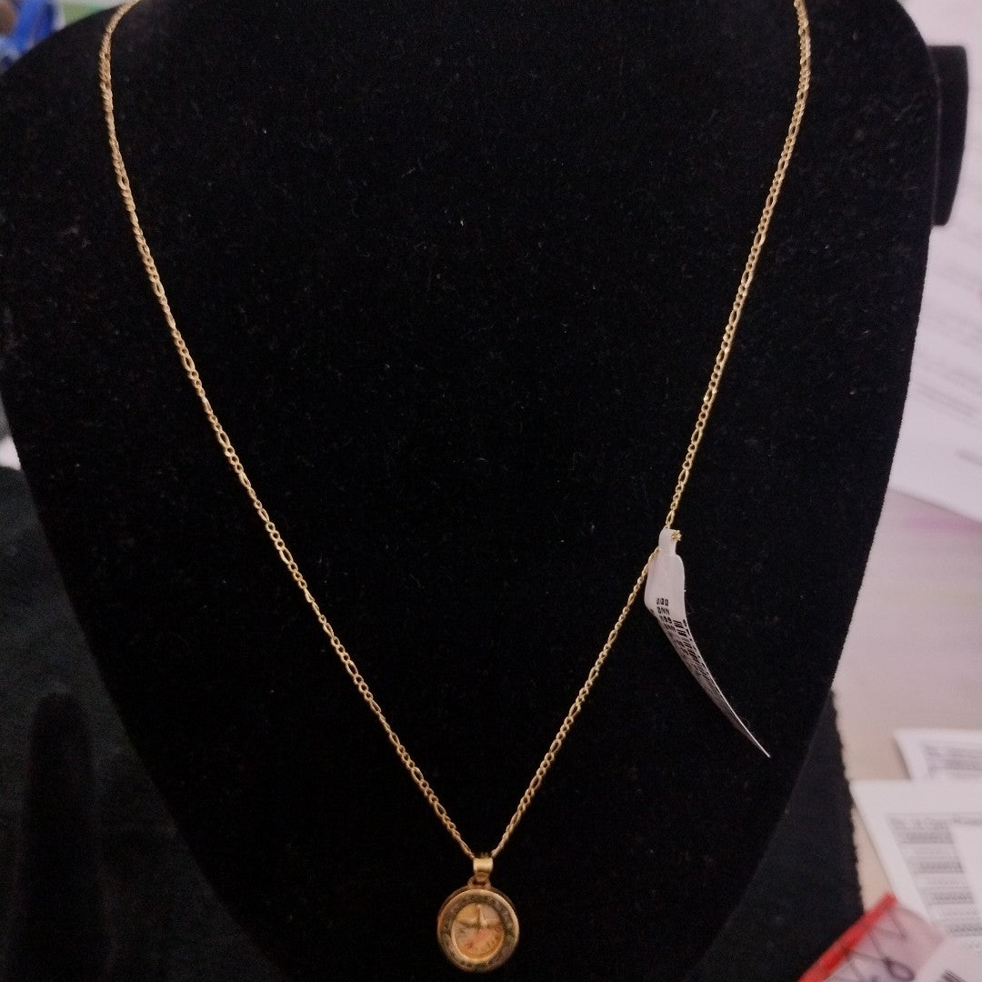 CADENA, MEDALLA RELIGIOSA ORO 10 K 2 GRMS (SEMINUEVO)