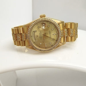 RELOJ CAJA ACERO PULSO ORO ORO 18 K 139.9 GRMS (SEMINUEVO)