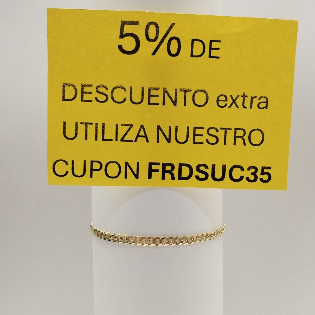 PULSERA BARBADA 14K 18 CM 3.3 GR (NUEVO)
