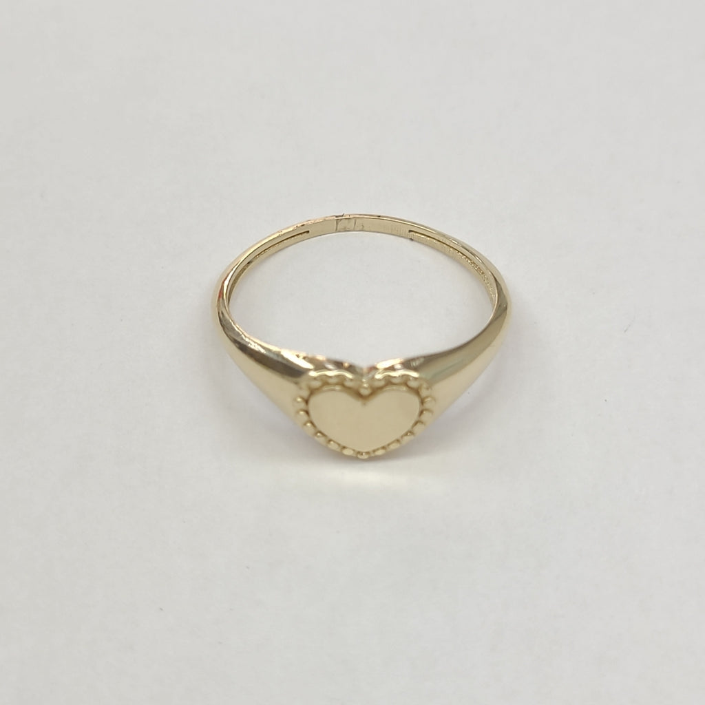 ANILLOS ANILLITO FIG CORAZON 10K TALLA 9 1.7 GR (NUEVO)