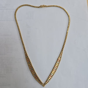 GARGANTILLA ORO COMBINADO 14 K 18.8 GRMS (SEMINUEVO)