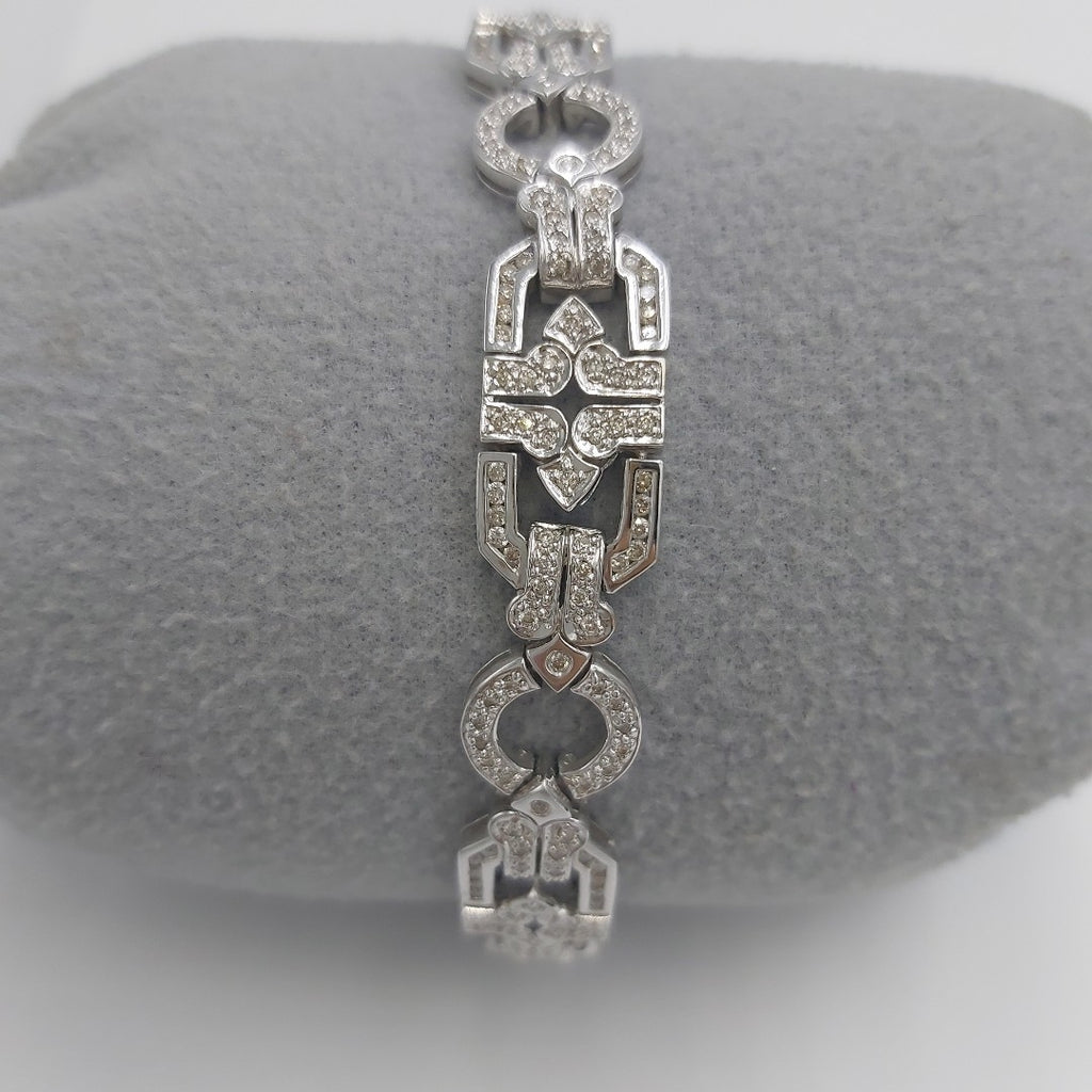 PULSERA ORO BLANCO 14 K 29,20 GRMS (SEMINUEVO)