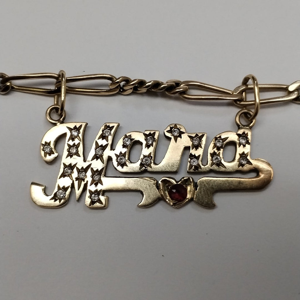 CADENA, DIJE ORO 10 K 19.9 GRMS (SEMINUEVO)