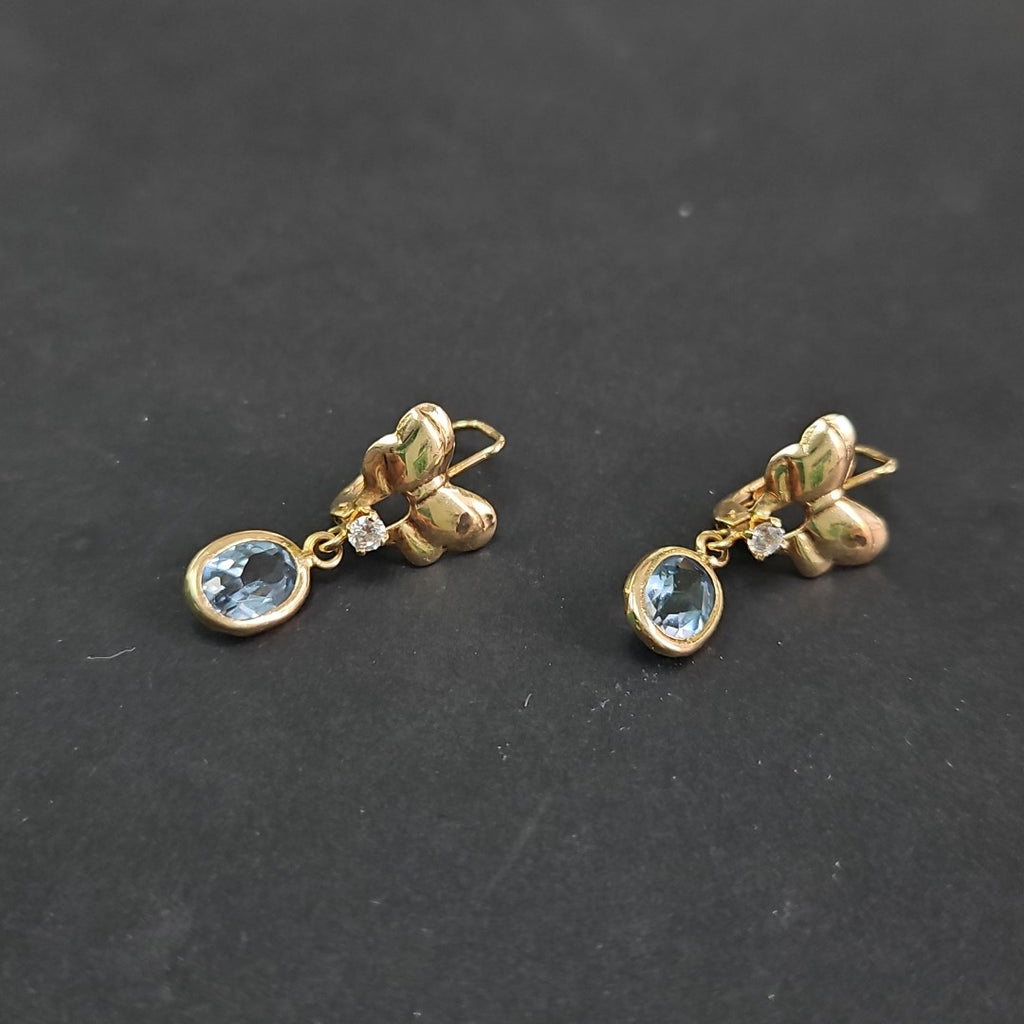 ARETES PAR ORO 10 K 2,10 GRMS (SEMINUEVO)