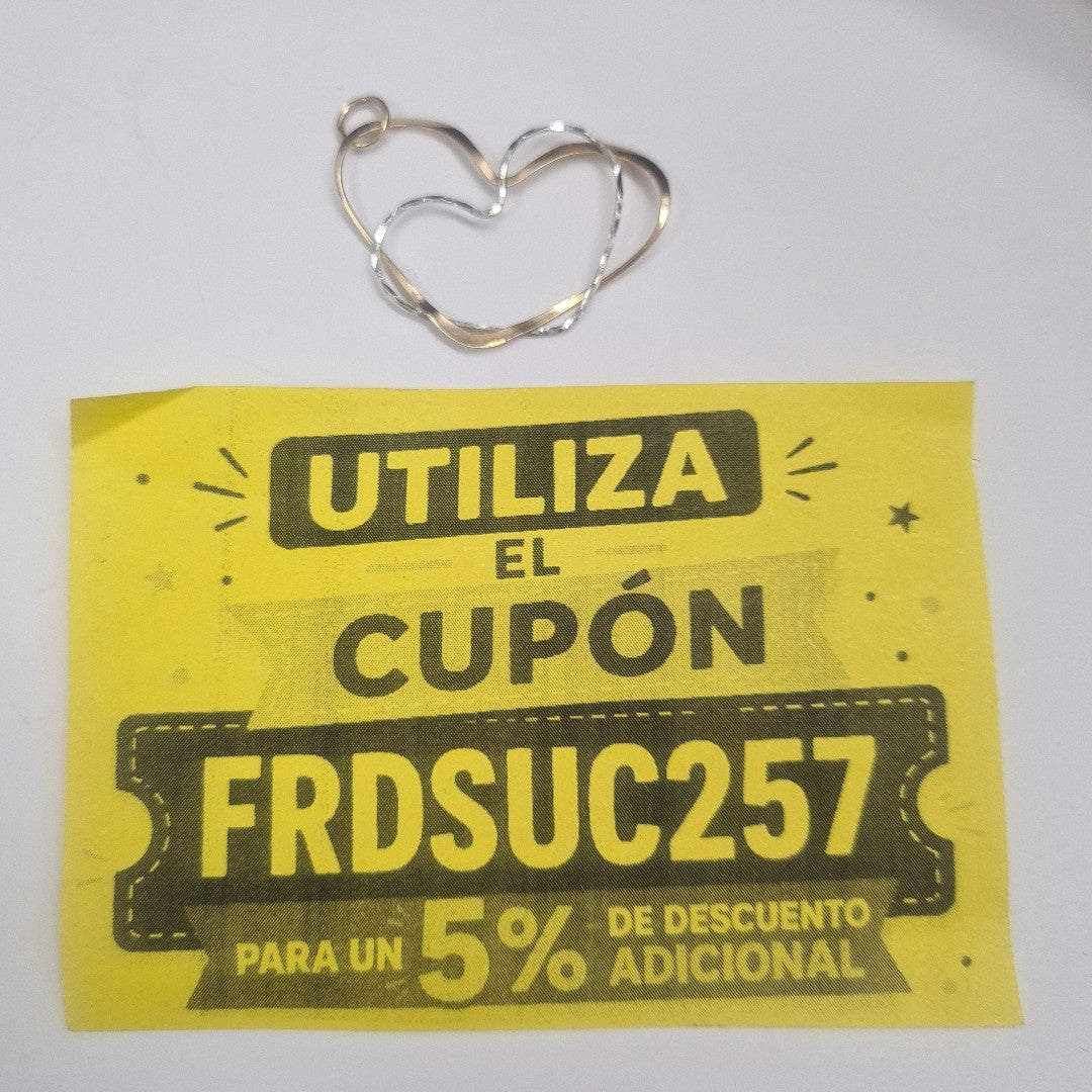 DIJE ORO, ORO COMBINADO 14 K 0.9 GRMS (SEMINUEVO)
