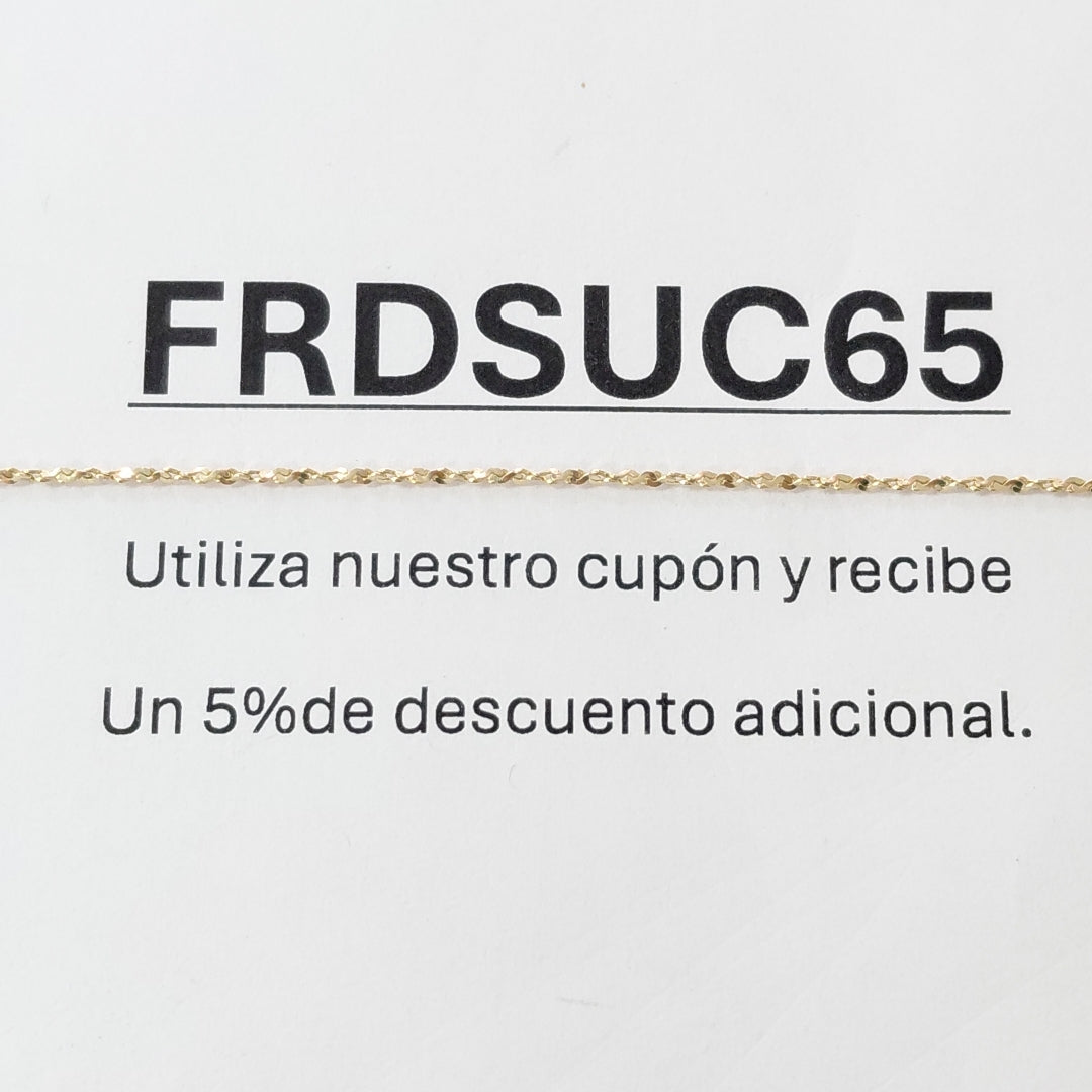 CADENA ORO 14 K 1.7 GRMS (SEMINUEVO)