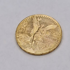 Moneda Centenario Cincuenta Pesos Oro Mexicano 21.6K